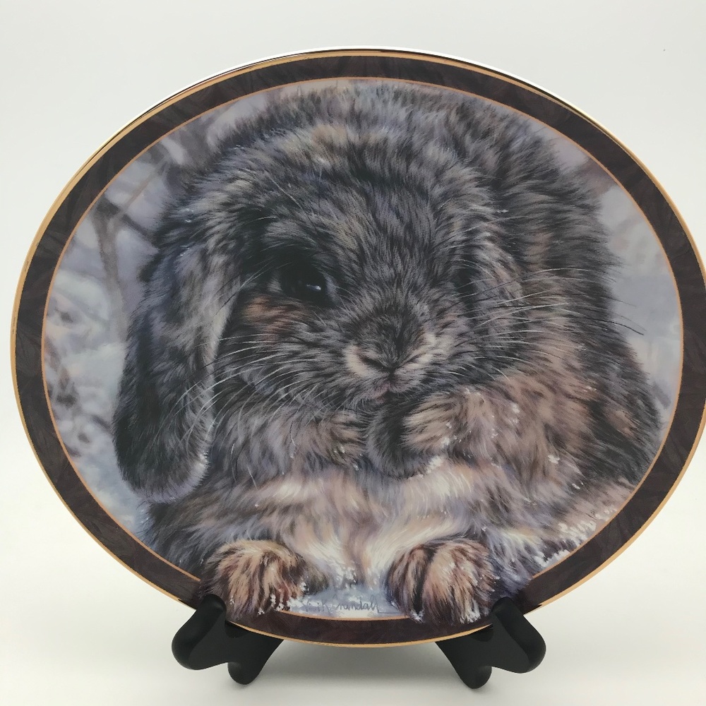 Bradford Exchange Bunny Tales "Quite an Earful"